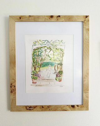 In Her Garden | 22" h x 18" w | Framed