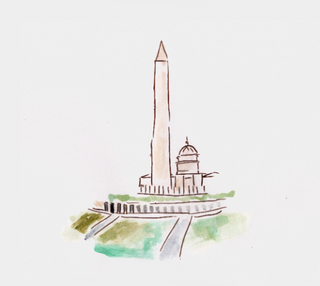 DC Mall Watercolor
