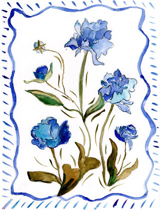 blue flowers