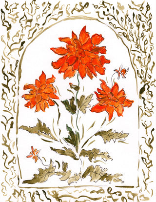 bordered botanical-flower