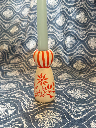 Hand Painted Candlestick Holder No. 2