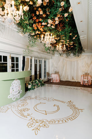 custom-dance-floor-wedding-seal-gold-foil