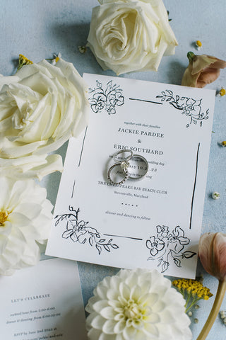 emboss classic eastern shore wedding suite