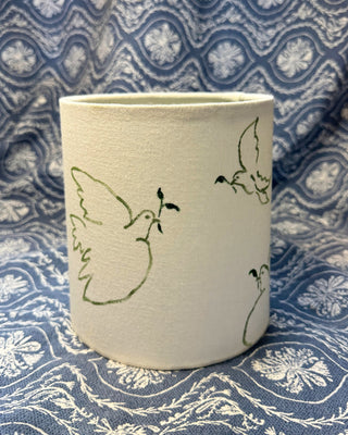 Dove Hand Painted Lampshade