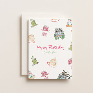 Happy Birthday | Let's Eat Cake Card