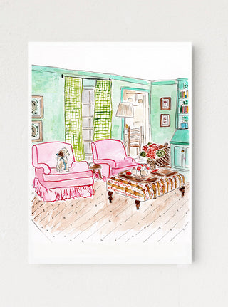 The Pink Interior Print