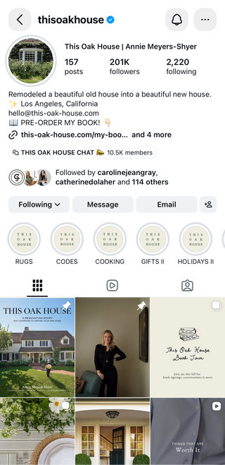 this oak house instagram  1