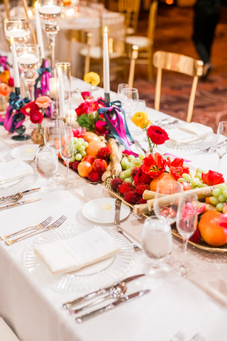 tropical wedding table design