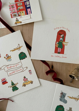 tysons, christmas card flat lay