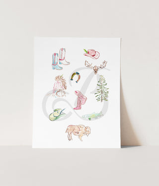 western_ebloom_-digital-illustration-branding