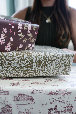 botanical wrapping paper artisian gift wrap